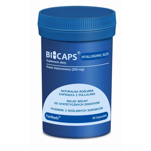 BICAPS® HYALURONIC ACID (kwas hialuronowy) 60 kapsułek Formeds