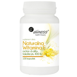 Naturalna Witamina E, 100 kapsułek Aliness suplement diety