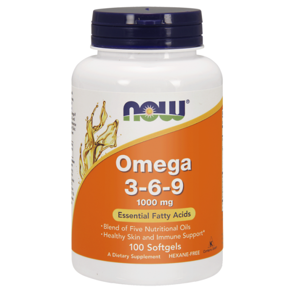 Omega 3-6-9, 1000 mg – 100 kapsułek Now Foods