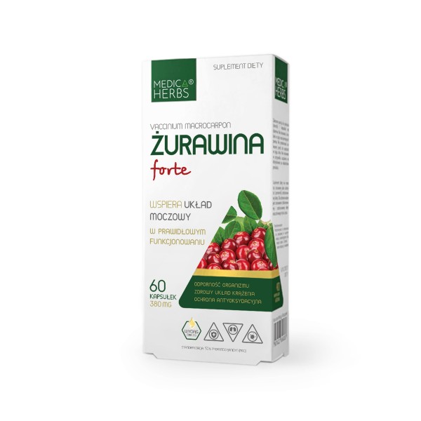 Żurawina Forte Medica Herbs 60 kapsułek suplement diety