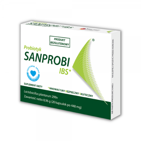 Sanprobi IBS probiotyk Lactobacillus plantarum 20 kapsułek suplement diety