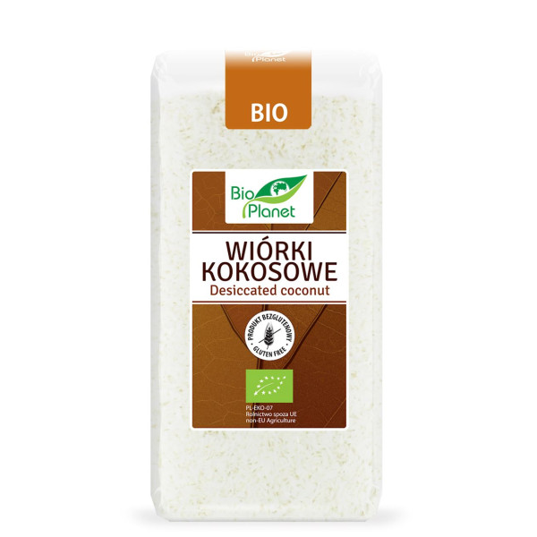 BIO wiórki kokosowe bezglutenowe 200 g BIO Planet