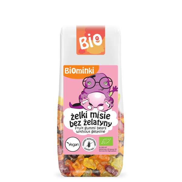 BIO żelki misie bez żelatyny 100 g BIO Planet