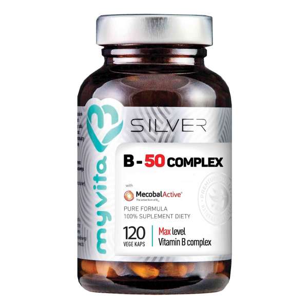 SILVER Witamina B-50 Complex MAX 120 kapsułek MyVita suplement diety