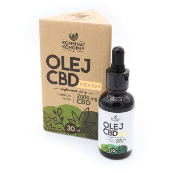 Olej CBD PREMIUM 2000 mg 30 ml Kombinat Konopny suplement diety