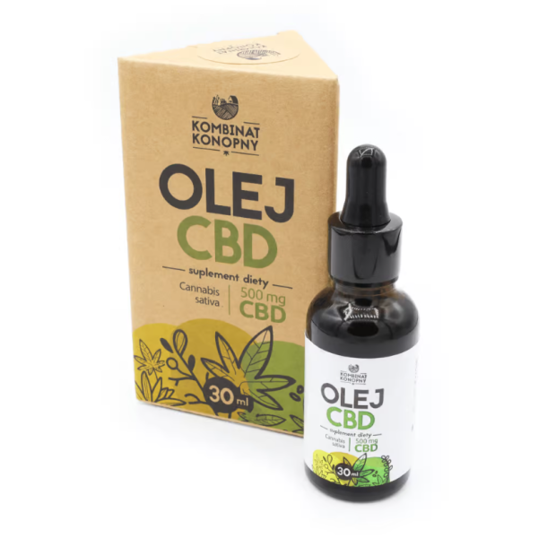 OLEJ CBD 500 mg 30 ml Kombinat Konopny suplement diety