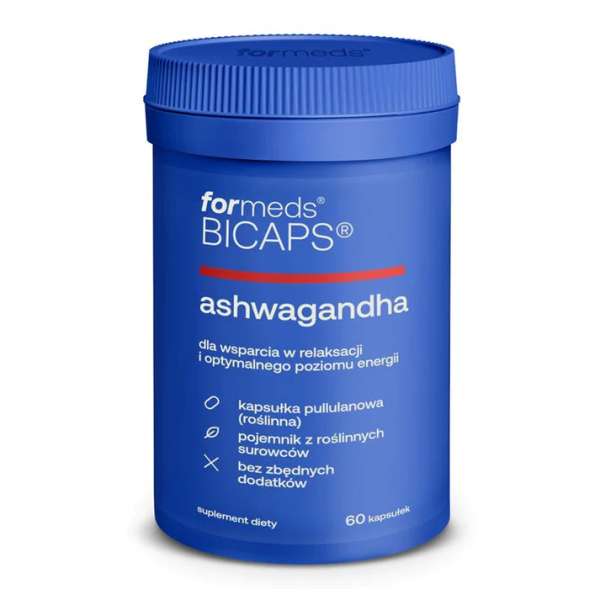 BICAPS® ASHWAGANDHA (ekstrakt z korzenia) 60 kapsułek Formeds suplement diety