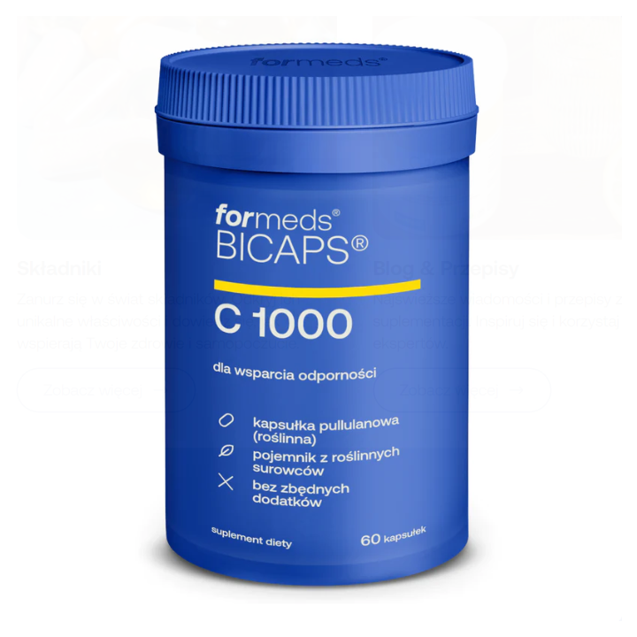 BICAPS C 1000 (witamina C) 60 kapsułek Formeds suplement diety