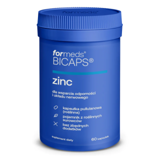 BICAPS ZINC (cytrynian cynku) 60 kapsułek Formeds suplement diety