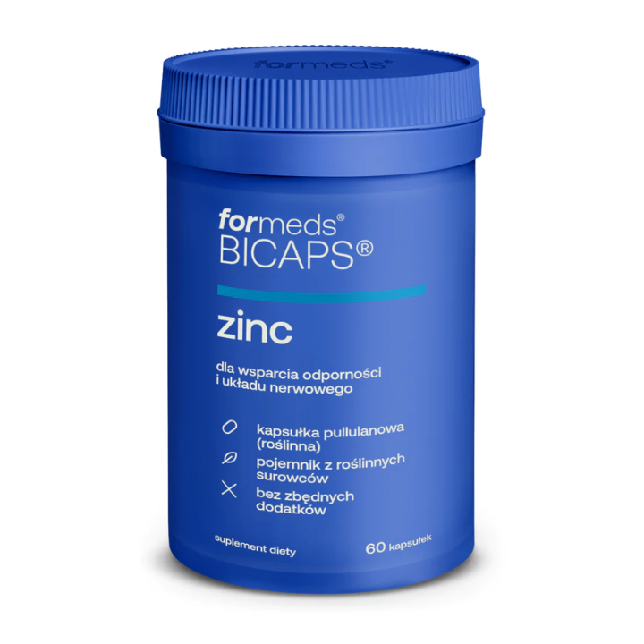 BICAPS ZINC (cytrynian cynku) 60 kapsułek Formeds suplement diety
