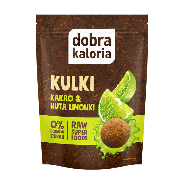 DOBRA KALORIA Kulki Kakao & Nuta limonki 65 g KUBARA