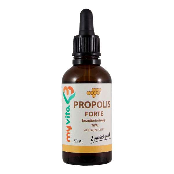 MyVita Propolis Forte bezalkoholowy 10% krople 50 ml suplement diety