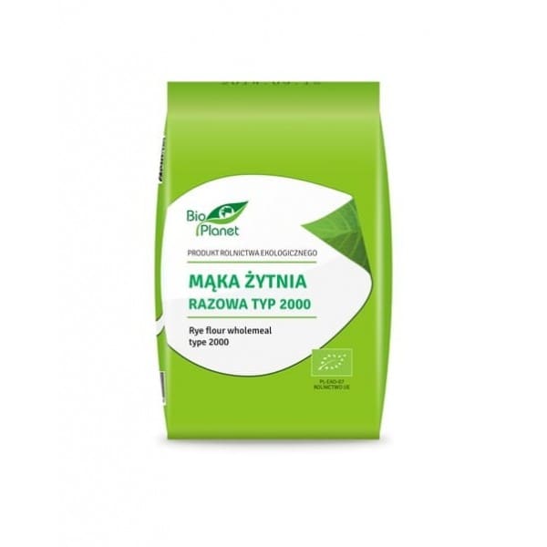 BIO Mąka Żytnia Razowa typ 2000 BIO Planet - 1 kg