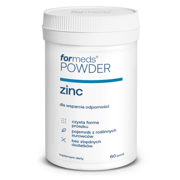 Powder ZINC cynk w proszku Formeds 60 porcji suplement diety