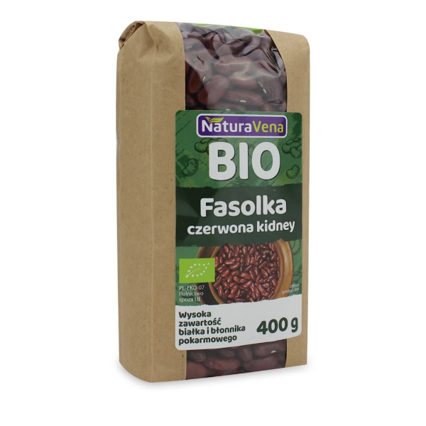 BIO fasola czerwona Kidney 400 gramów NaturaVena