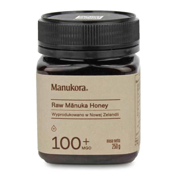 MIÓD MANUKA z Nowej Zelandii RAW MGO 100 + 250 g - MANUKORA