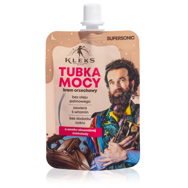 Krem orzechowy Tubka Mocy o smaku aksamitnej czekolady 50 g - Supersonic (Akademia Pana Kleksa)