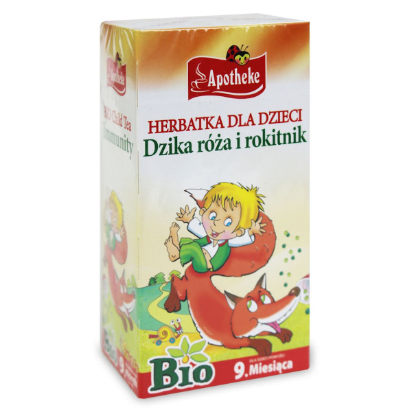 BIO herbatka dla dzieci - dzika róża i rokitnik Apotheke od 9. miesiąca 20x1,5 g g