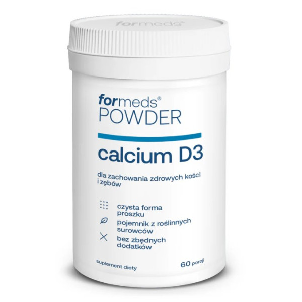 F-CALCIUM (wapń) z witaminą D3 Formeds 60 porcji suplement diety