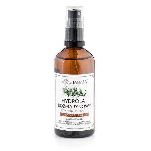 Hydrolat rozmarynowy 100% naturalny - Shamasa 100 ml