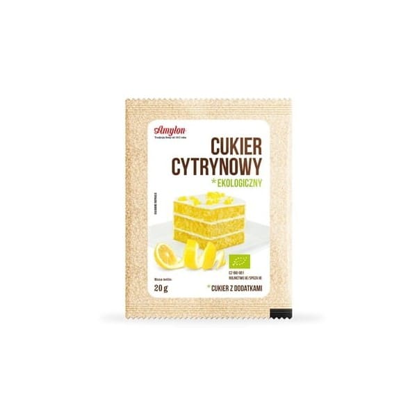 BIO Cukier Cytrynowy bezglutenowy Amylon 20 g