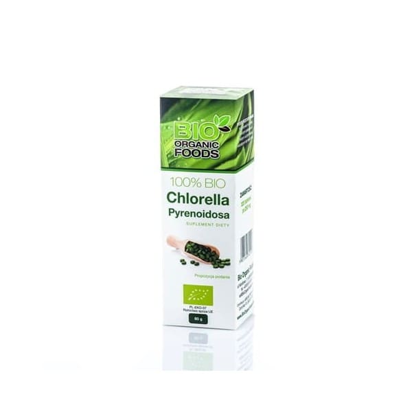 Chlorella Pyrenoidosa BIO tabletki BIO Organic Foods 80 g.