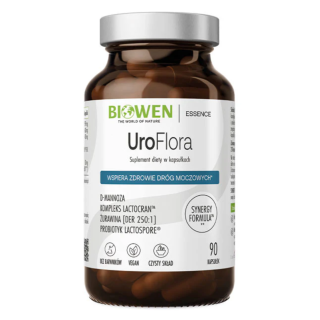UroFlora Biowen 90 kaps. – D-mannoza, żurawina, probiotyk LactoSpore®