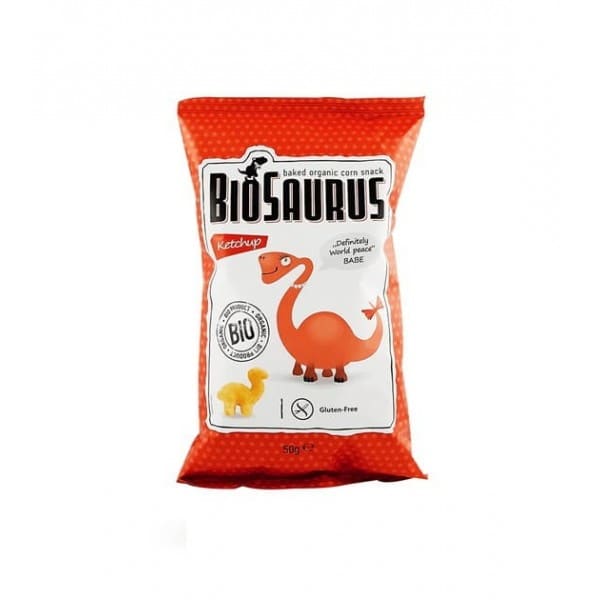 Chrupki bezglutenowe ketchupowe BIO Saurus 50g
