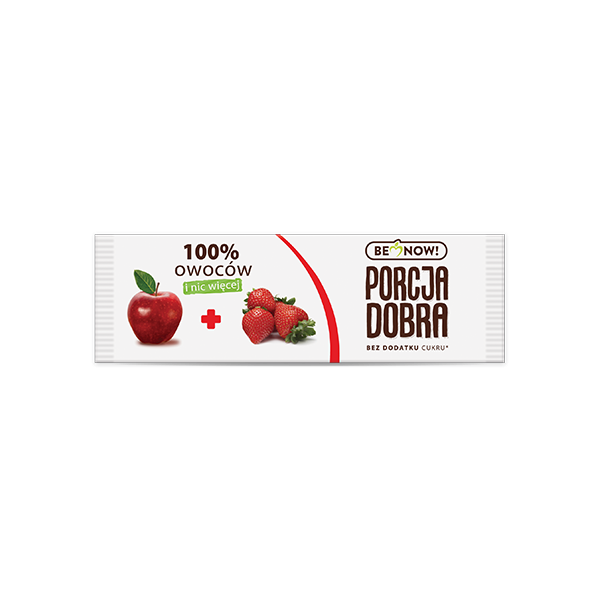 Przekąska owocowa jabłkowo-truskawkowa Porcja Dobra 16 g