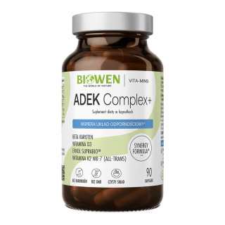 ADEK Complex Biowen 90 kaps. – A+D3 4000 IU+E+K2 MK-7