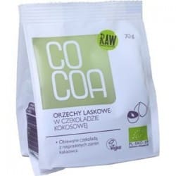 BIO orzechy laskowe w czekoladzie kokosowej CoCoa 70 g